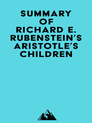 cover image of Summary of Richard E. Rubenstein's Aristotle's Children